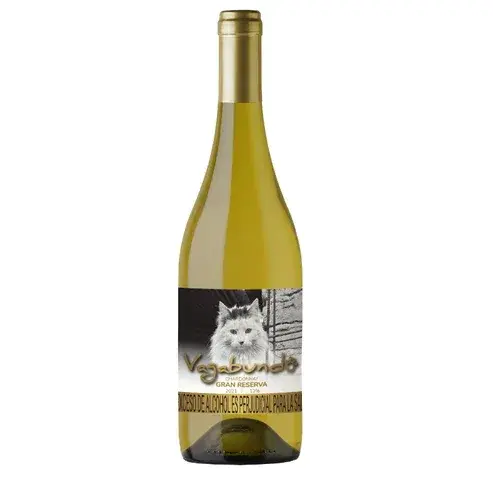 Botella de Chardonnay Gran Reserva, blanco